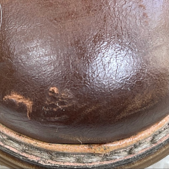 Steve Madden Brown Leather "Nunan" Lace Up Shoes - Size 13 - Picture 11 of 14